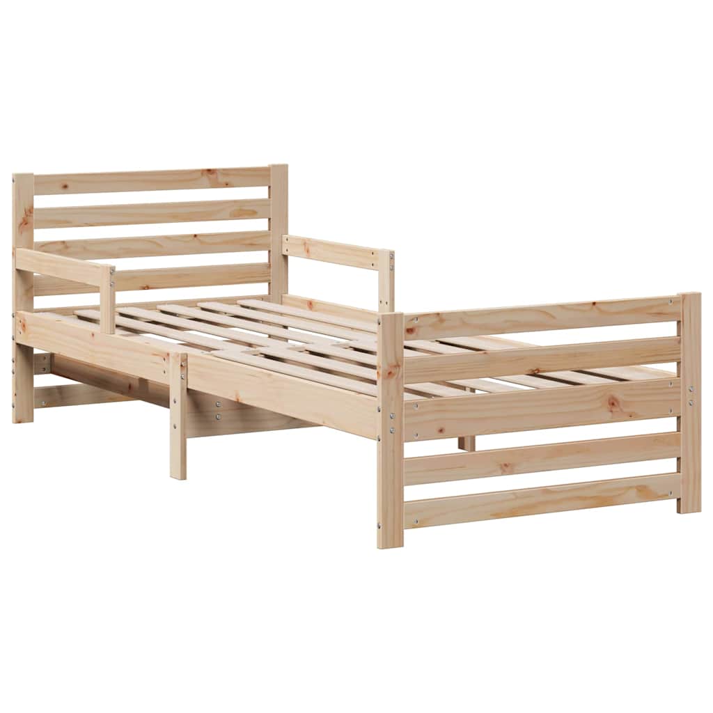 Krevetna konstrukcija Smeđa 80 x 200 cm Čvrsto borovo drvo