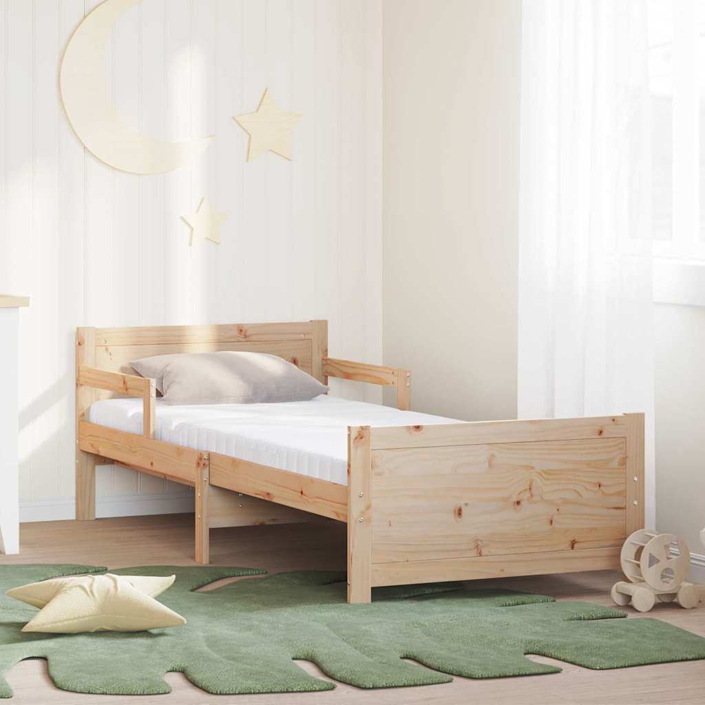 Krevetna konstrukcija Smeđa 80 x 200 cm Čvrsto borovo drvo