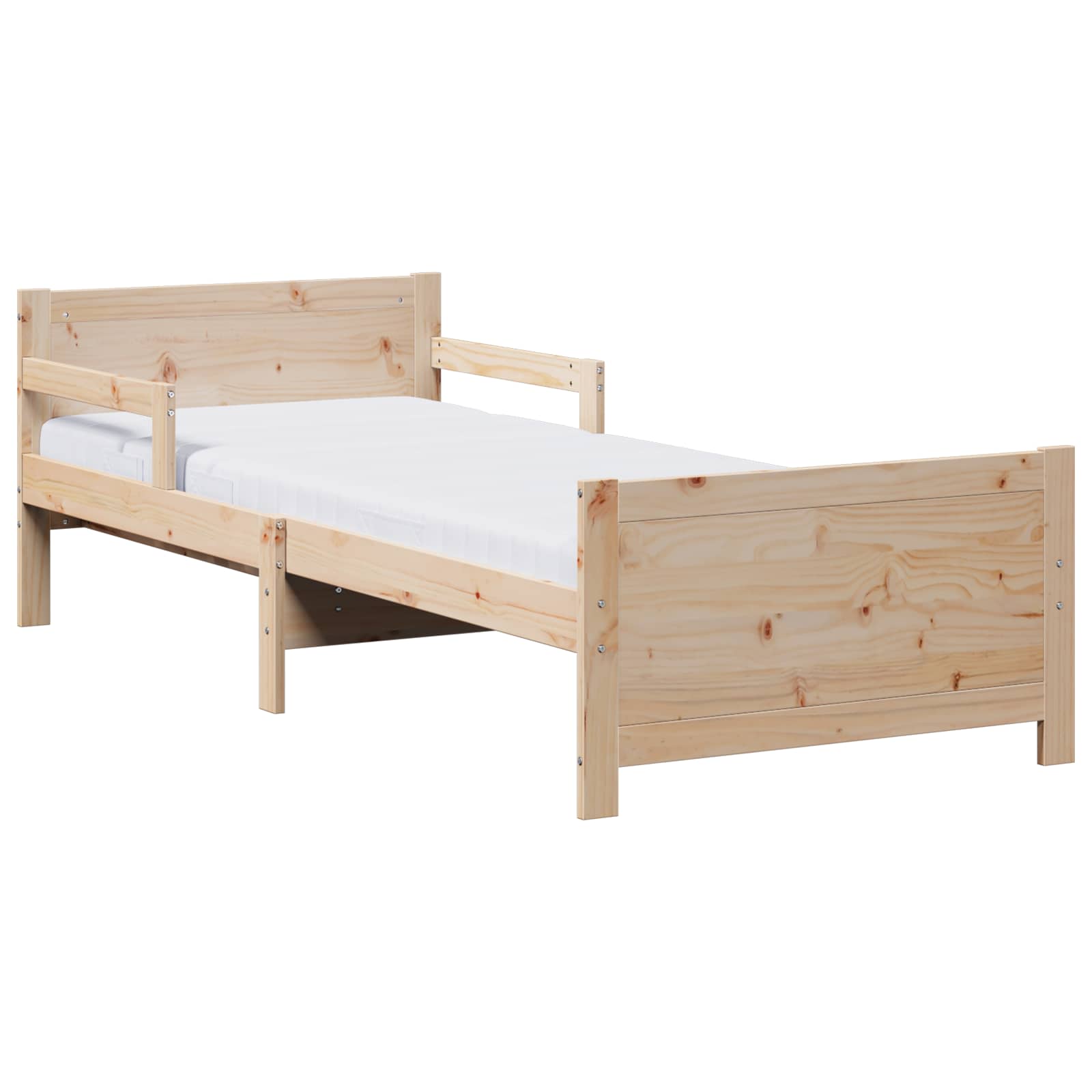 Krevetna konstrukcija Smeđa 80 x 200 cm Čvrsto borovo drvo