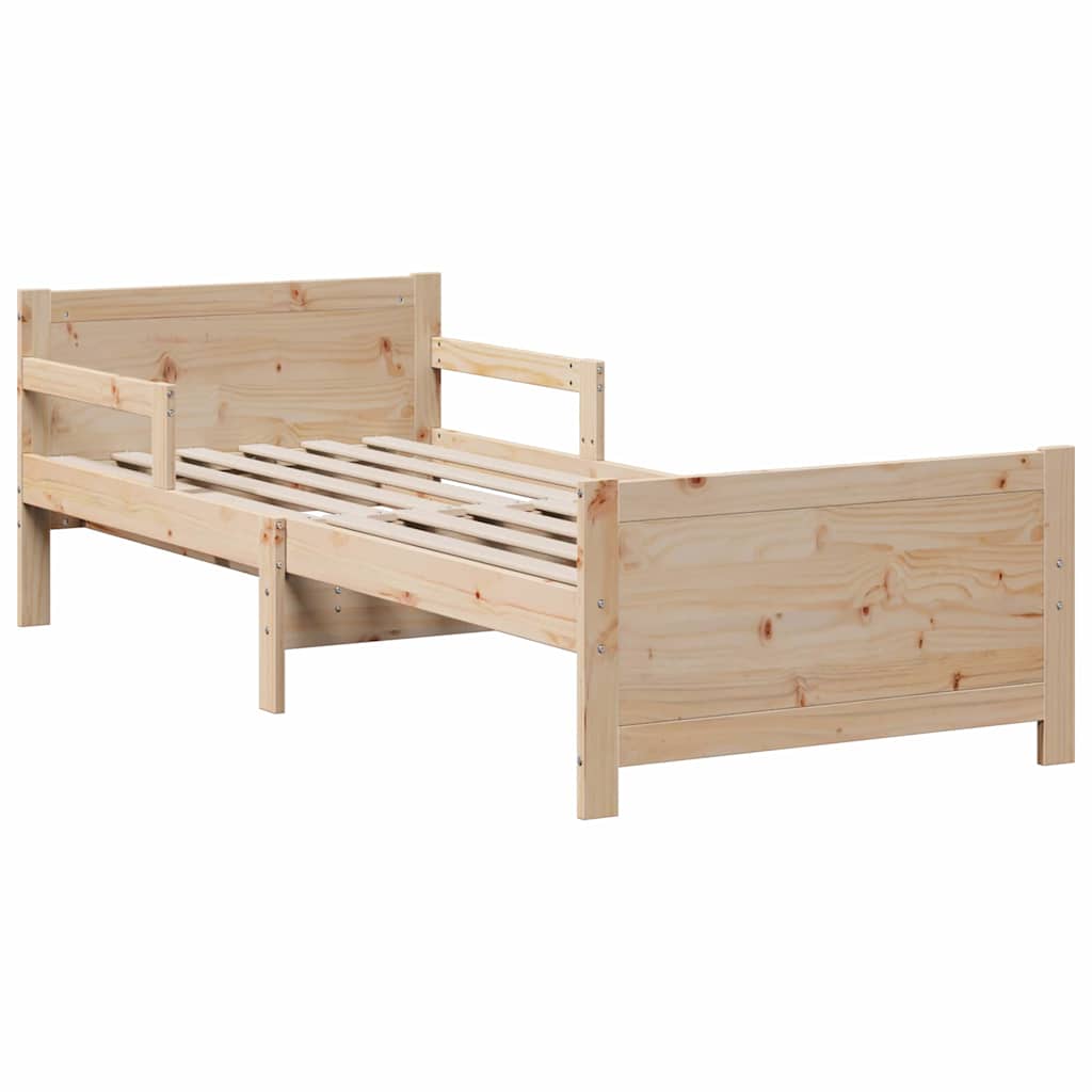 Krevetna konstrukcija Smeđa 80 x 200 cm Čvrsto borovo drvo