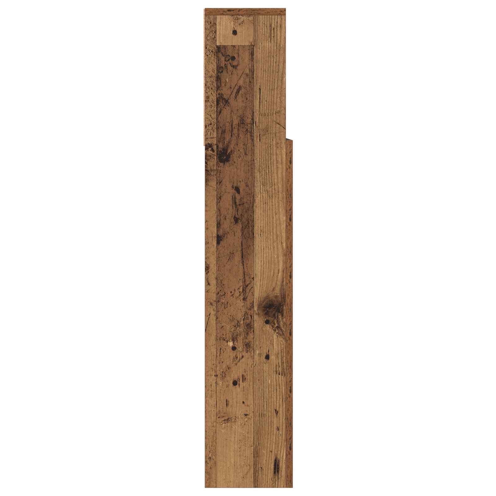 Glava kreveta s ormarićem Zidne Staro drvo 100 x 19 x 103,5 cm