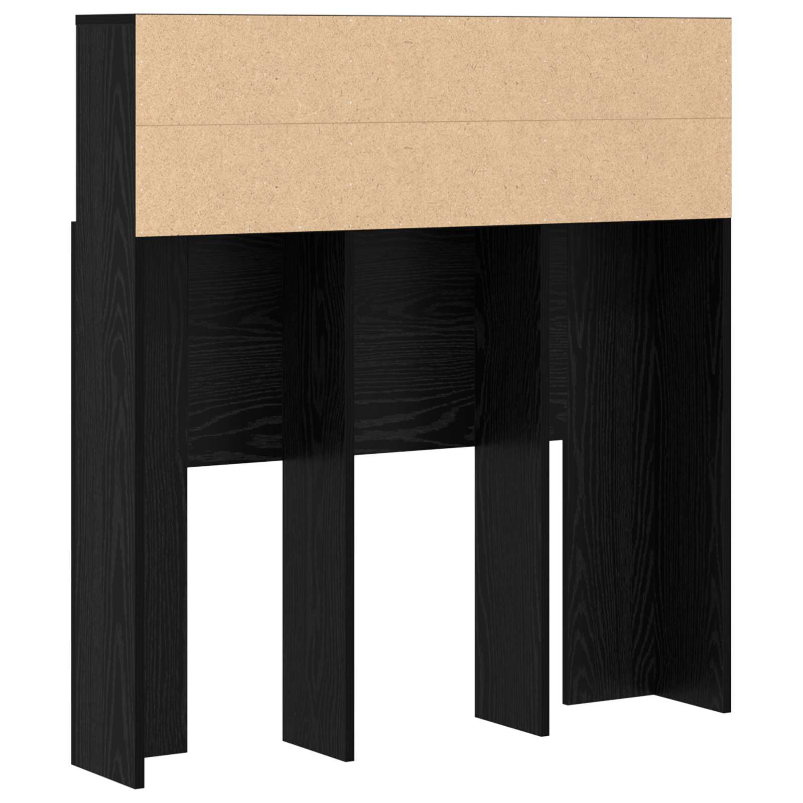 Glava kreveta s ormarićem Zidne Crni hrast 100 x 19 x 103,5 cm