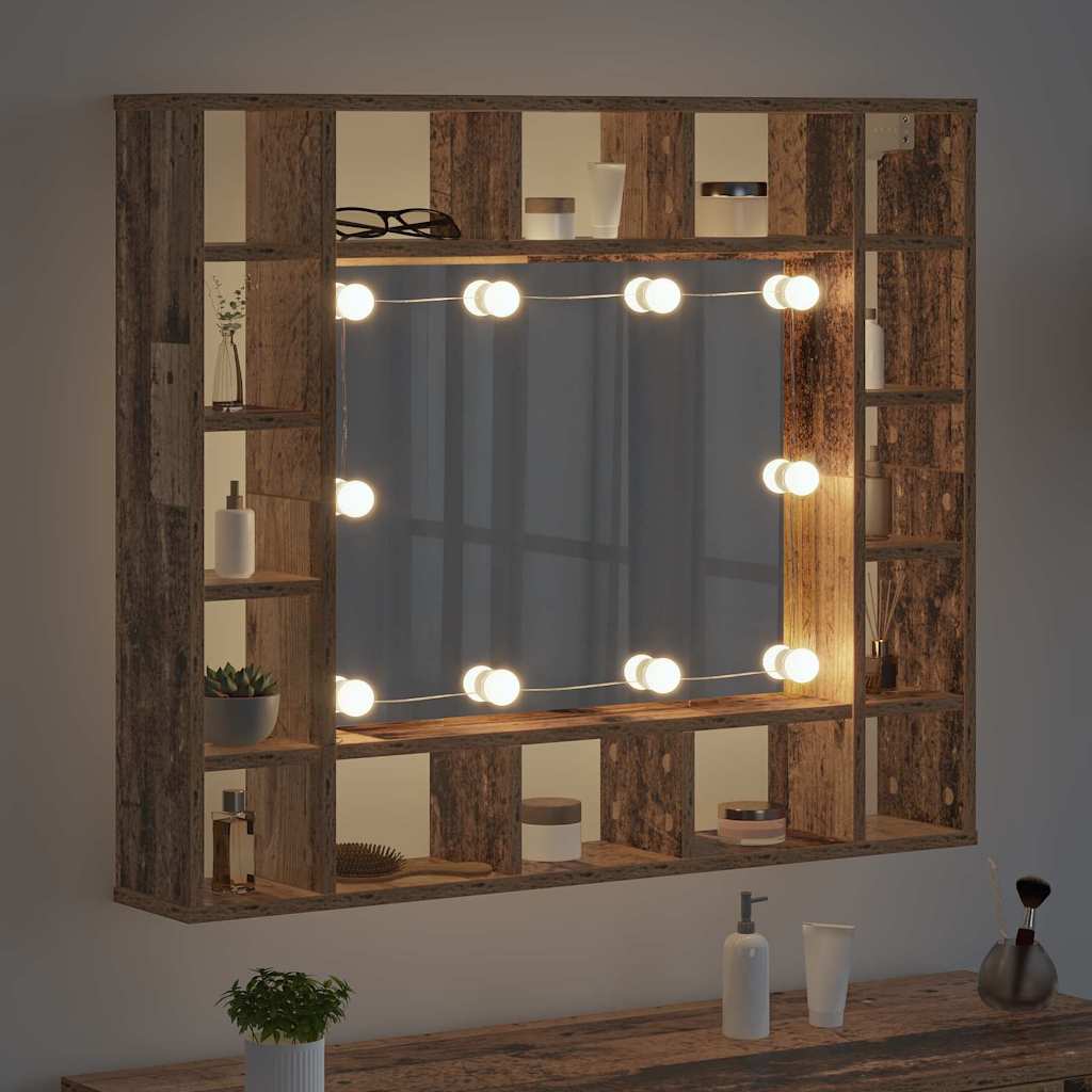 Ogledalo ormar Staro drvo 91 x 15 x 76,5 cm Konstruirano drvo