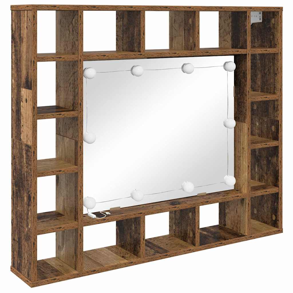 Ogledalo ormar Staro drvo 91 x 15 x 76,5 cm Konstruirano drvo