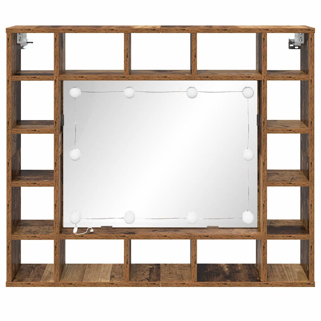 Ogledalo ormar Staro drvo 91 x 15 x 76,5 cm Konstruirano drvo