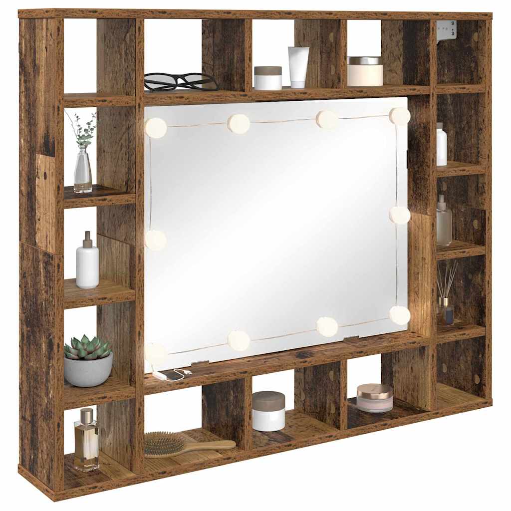 Ogledalo ormar Staro drvo 91 x 15 x 76,5 cm Konstruirano drvo