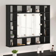 Ogledalo ormar Crni hrast 91 x 15 x 76,5 cm Konstruirano drvo