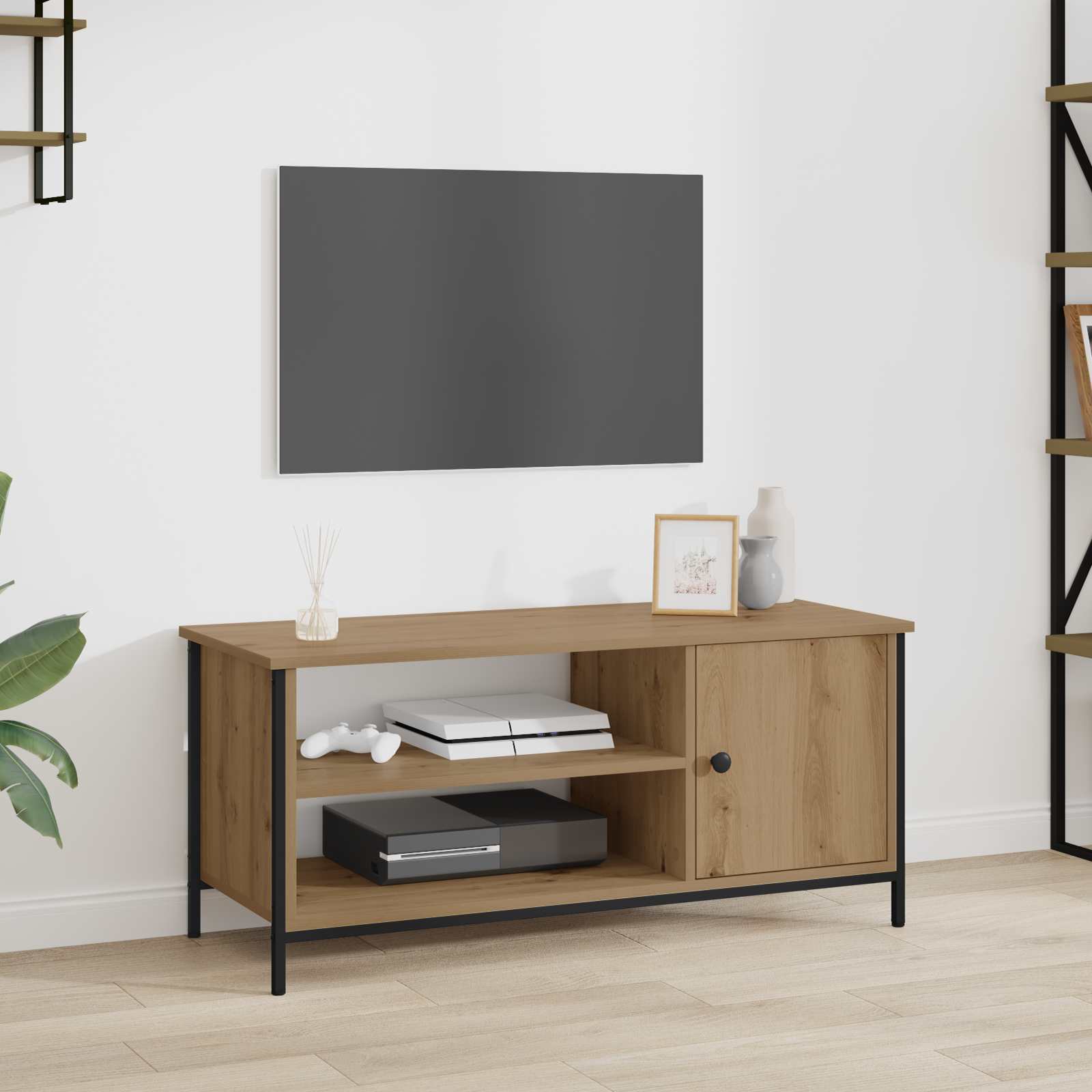 TV ormar Umjetnički hrast 100 x 40 x 45 cm Konstruirano drvo