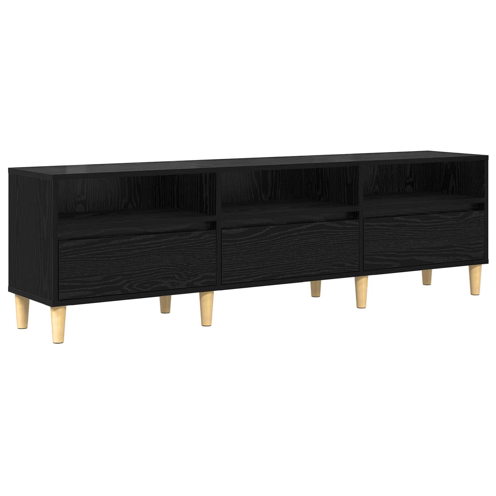 TV ormar Crni hrast 150 x 30 x 45 cm Konstruirano drvo