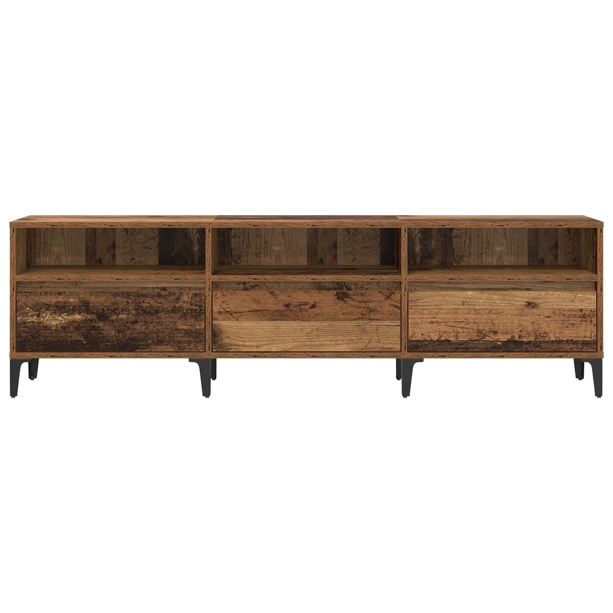 TV ormar Staro drvo 150 x 30 x 45 cm Obrađeno drvo i čelik