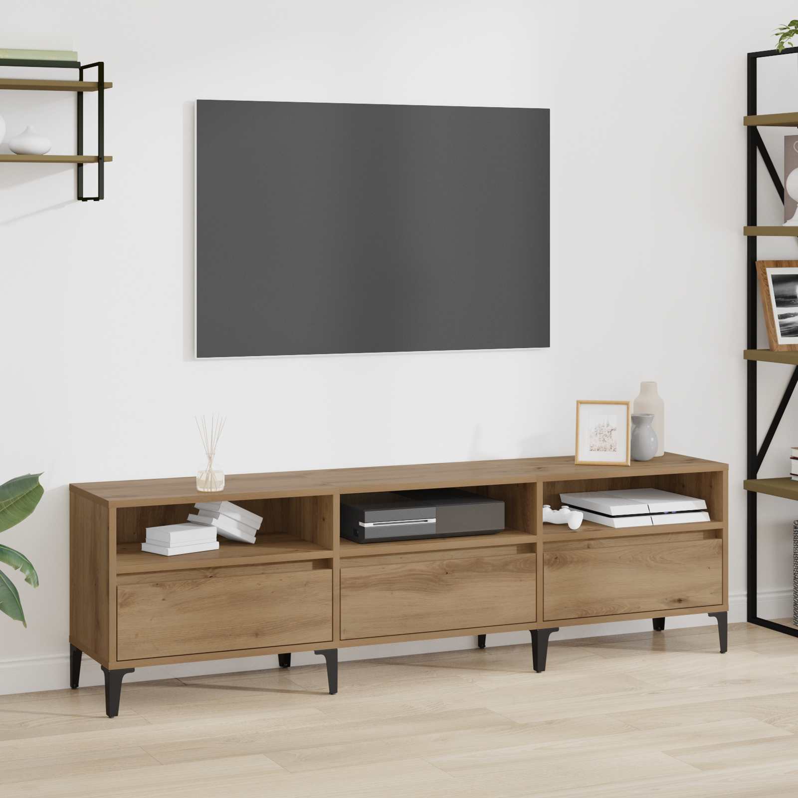 TV ormar s ladicama Umjetnički hrast 150 x 30 x 45 cm