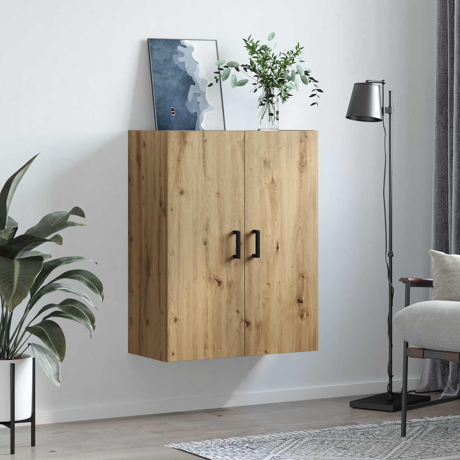 Ormar za Zid Zidne Umjetnički hrast 69,5 x 34 x 90 cm