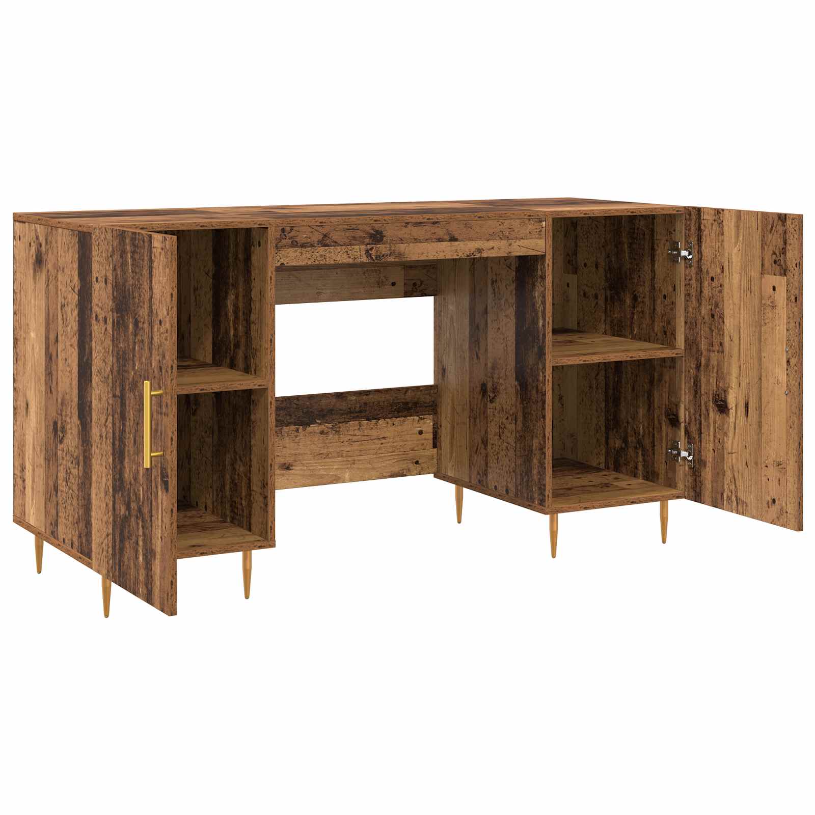 Stol s policom Staro drvo 140 x 50 x 75 cm Konstruirano drvo