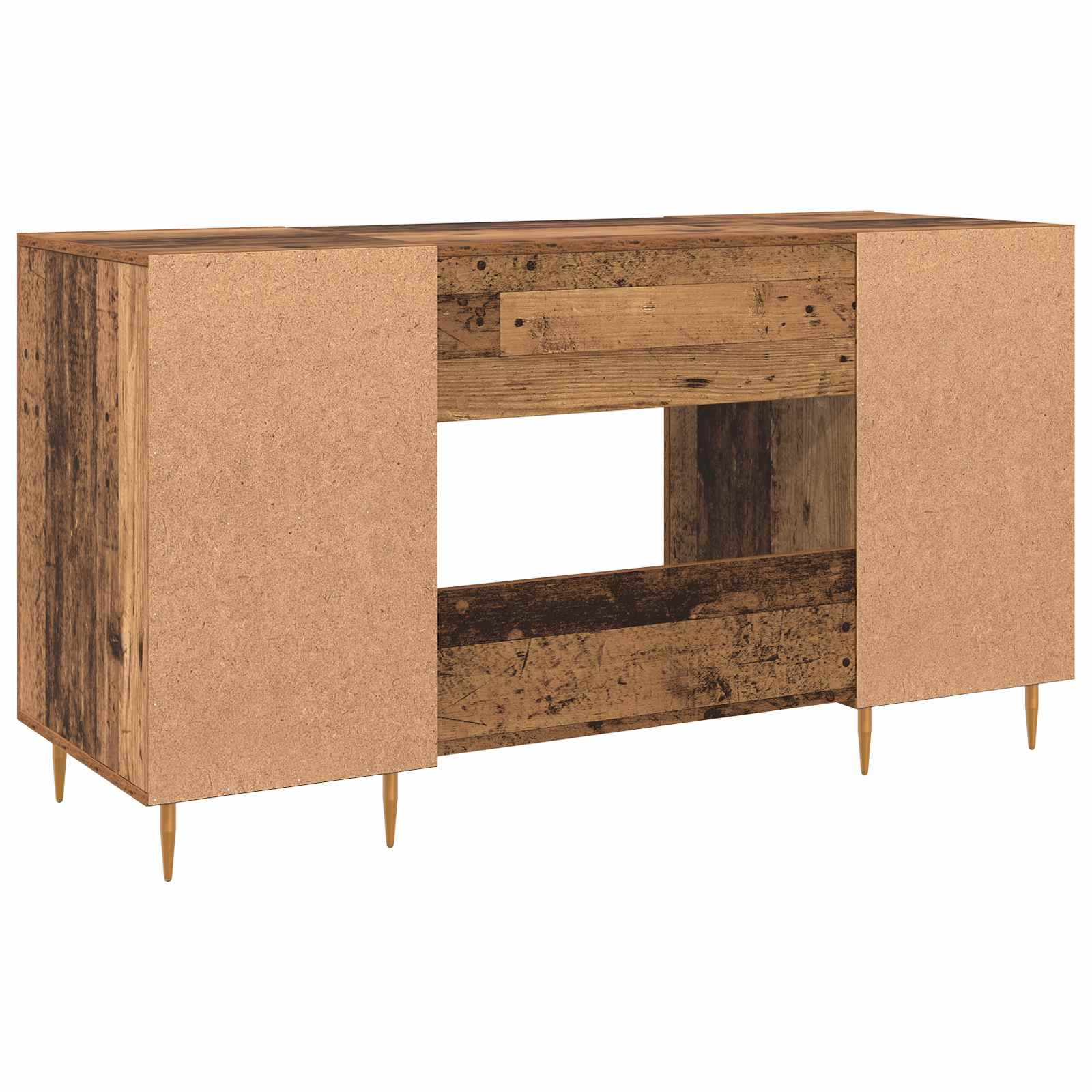 Stol s policom Staro drvo 140 x 50 x 75 cm Konstruirano drvo