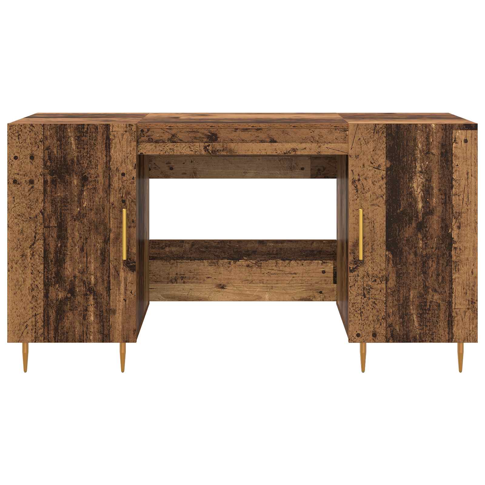 Stol s policom Staro drvo 140 x 50 x 75 cm Konstruirano drvo