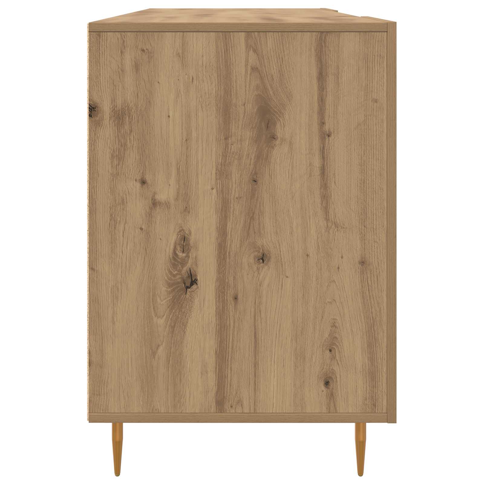 Stol s policom hrast artisan 140 x 50 x 75 cm Konstruirano drvo