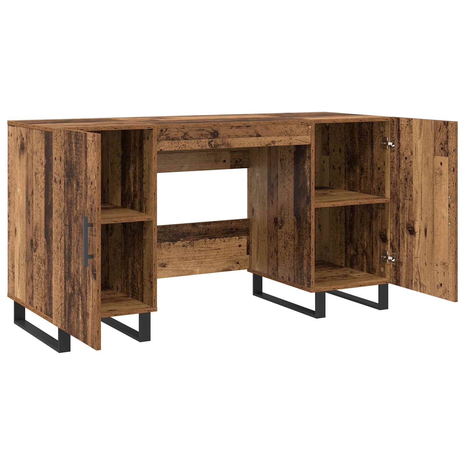 Stol s policom Staro drvo 140 x 50 x 75 cm Konstruirano drvo