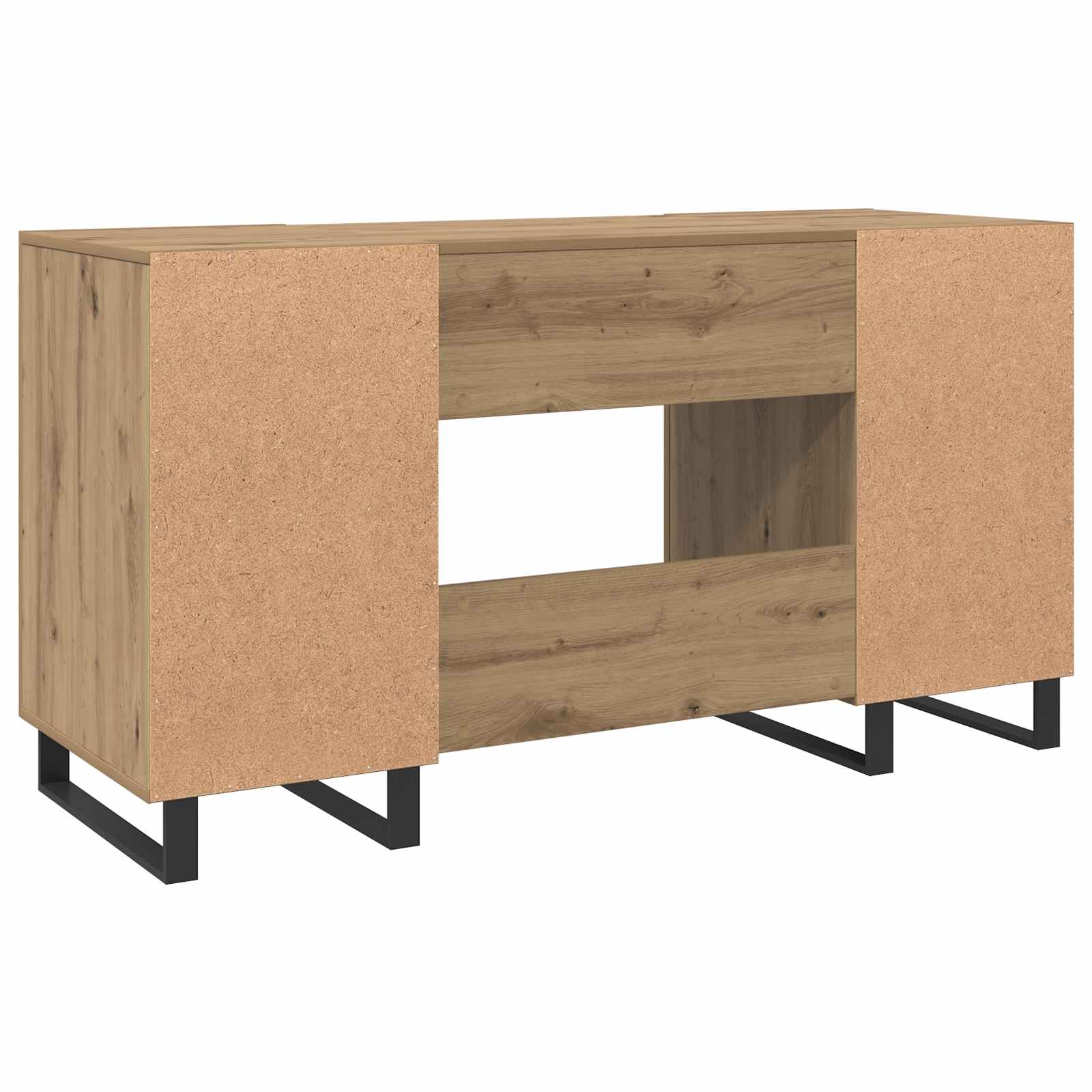 Stol s policom hrast artisan 140 x 50 x 75 cm Konstruirano drvo
