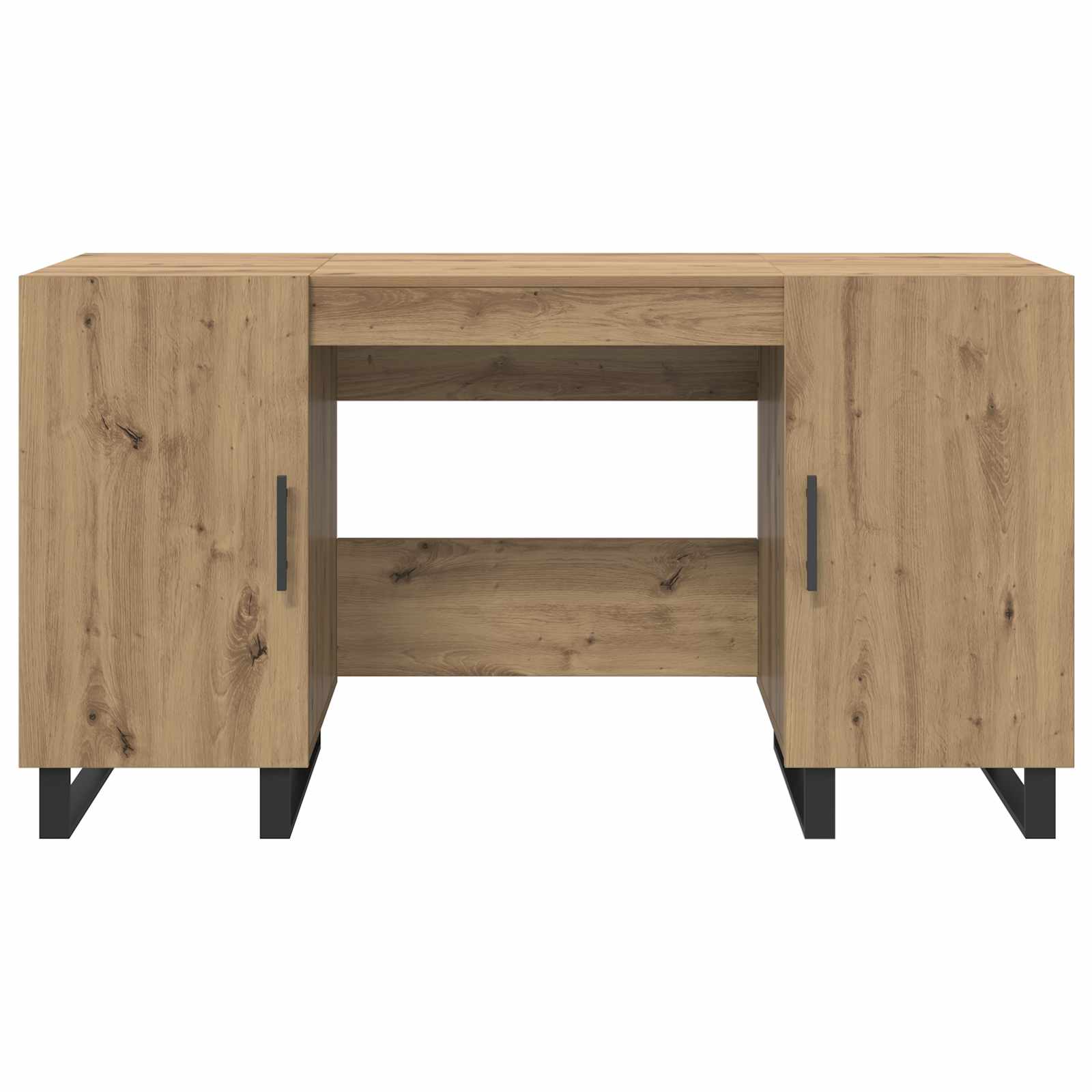 Stol s policom hrast artisan 140 x 50 x 75 cm Konstruirano drvo