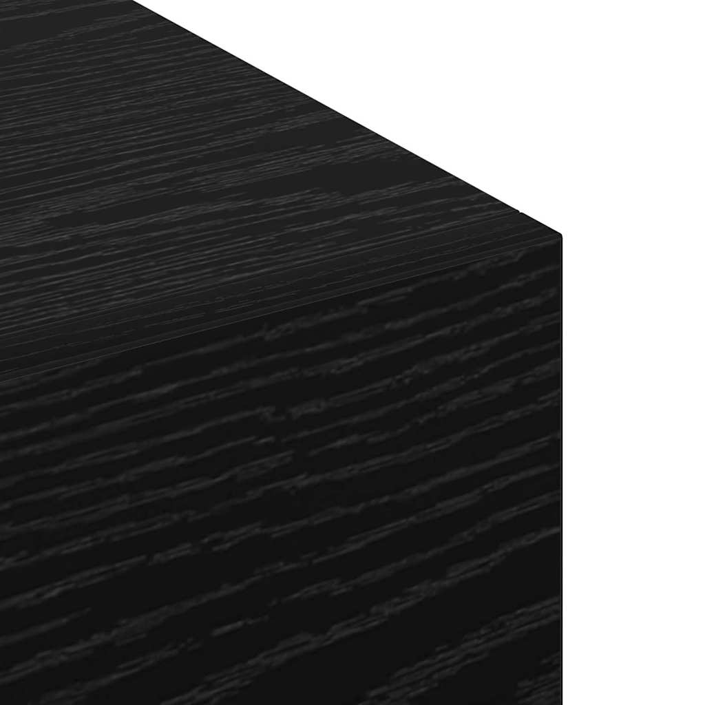 Ormar za Zid Crni hrast 80 x 36.5 x 35 cm Konstruirano drvo