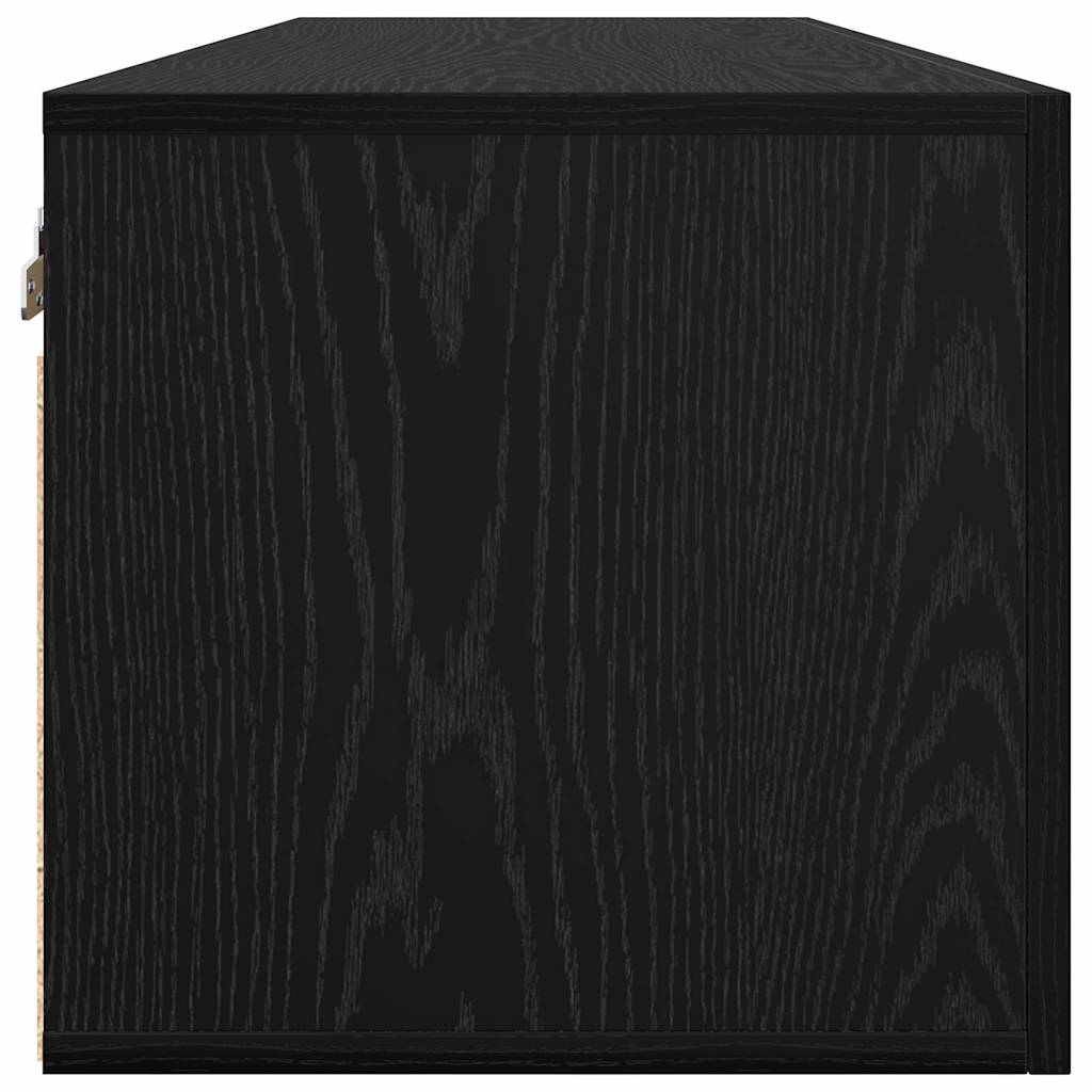 Ormar za Zid Crni hrast 80 x 36.5 x 35 cm Konstruirano drvo