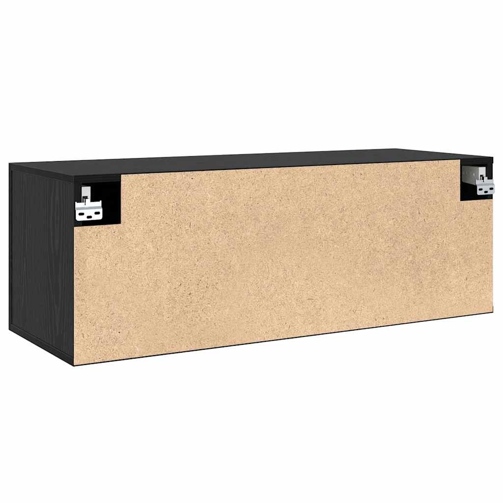 Ormar za montažu na zid Zidne Crni hrast 100 x 36,5 x 35 cm