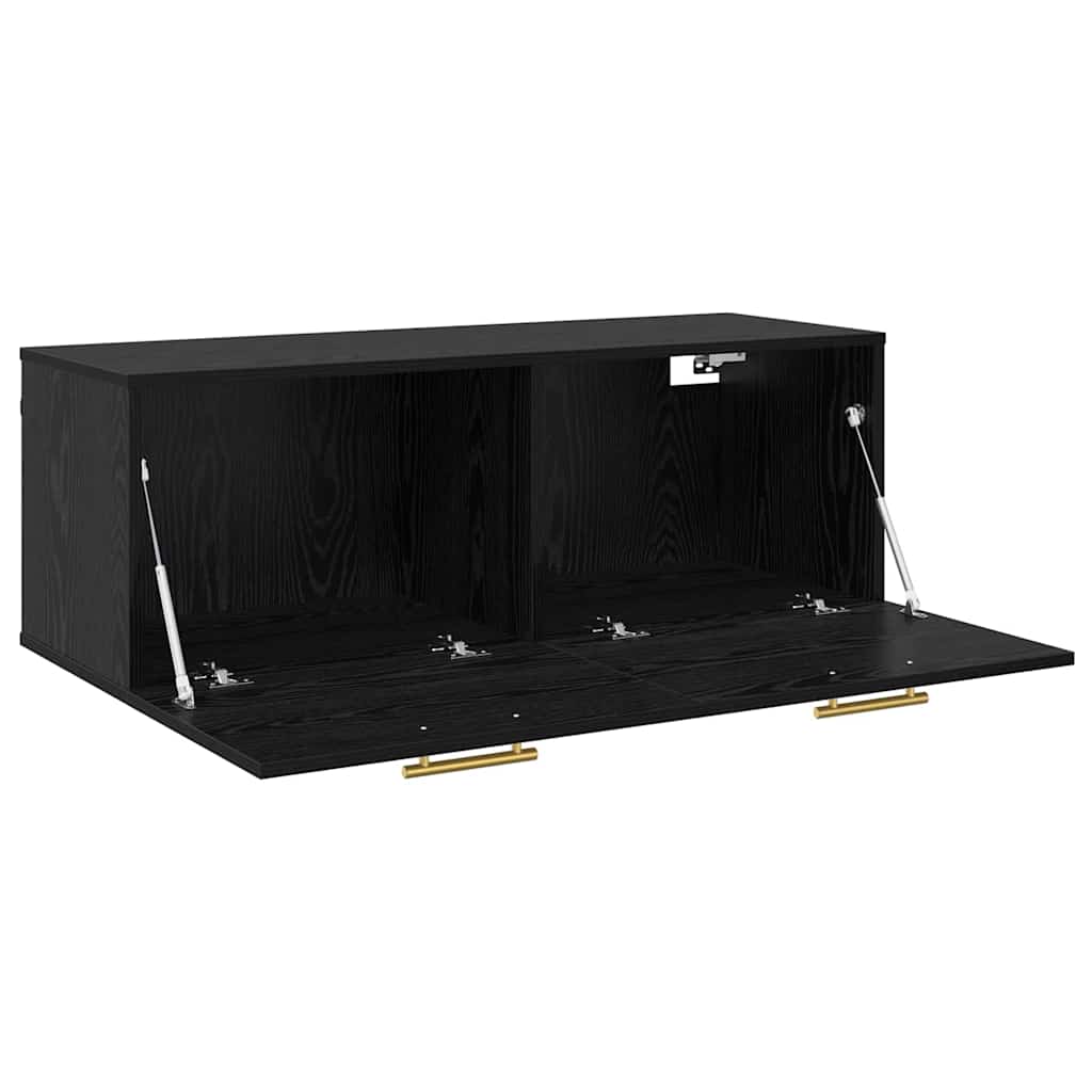 Ormar za Zid Crni hrast 100 x 36.5 x 35 cm Konstruirano drvo