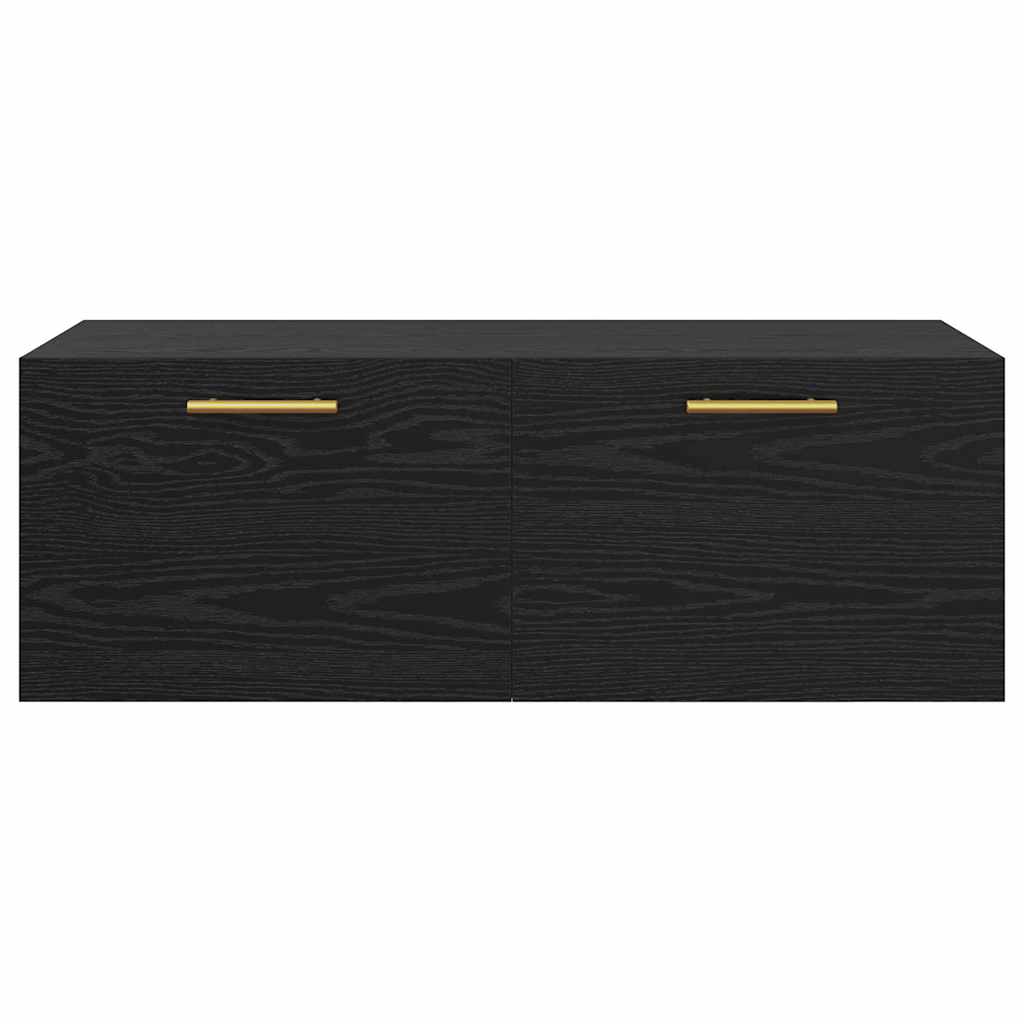 Ormar za Zid Crni hrast 100 x 36.5 x 35 cm Konstruirano drvo