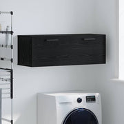 Ormar za Zid Crni hrast 100 x 36.5 x 35 cm Konstruirano drvo