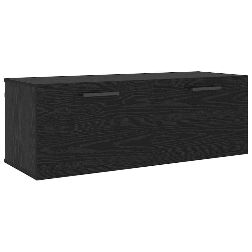 Ormar za Zid Crni hrast 100 x 36.5 x 35 cm Konstruirano drvo