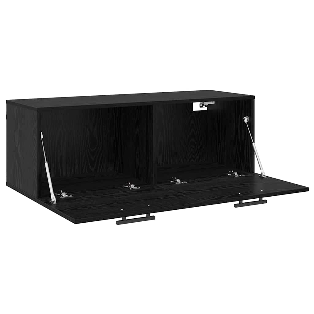Ormar za Zid Crni hrast 100 x 36.5 x 35 cm Konstruirano drvo