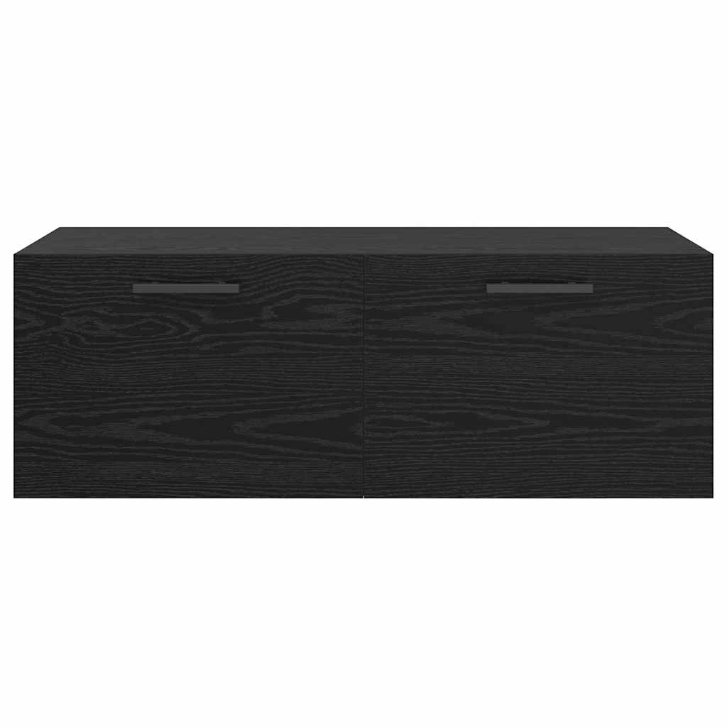 Ormar za Zid Crni hrast 100 x 36.5 x 35 cm Konstruirano drvo