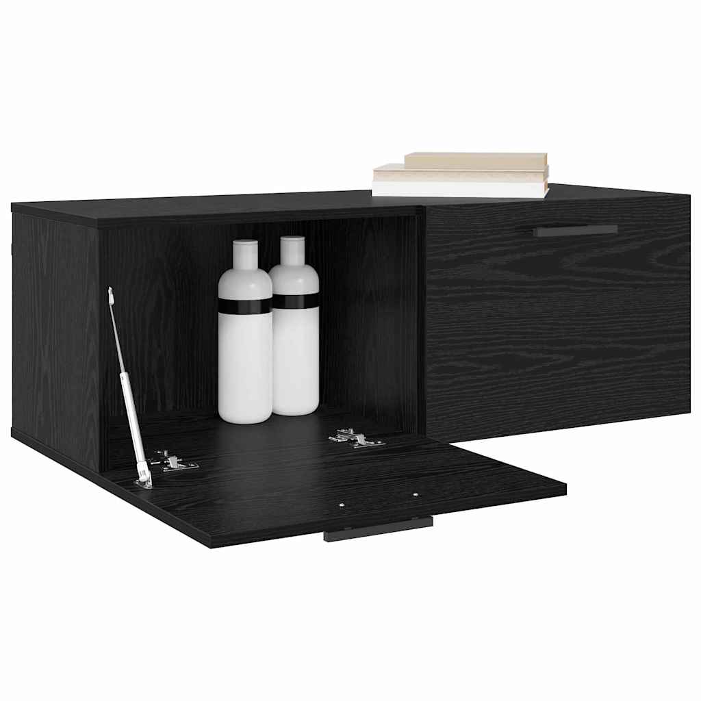 Ormar za Zid Crni hrast 100 x 36.5 x 35 cm Konstruirano drvo