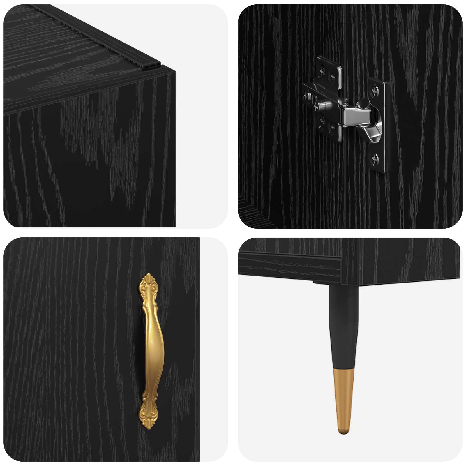 Kreveta Crni hrast 90 x 34 x 80 cm Konstruirano drvo