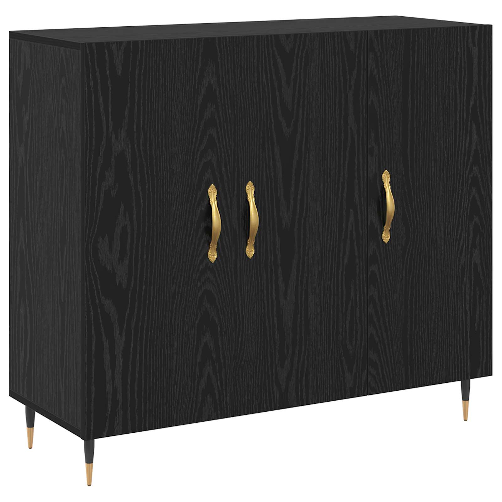 Kreveta Crni hrast 90 x 34 x 80 cm Konstruirano drvo