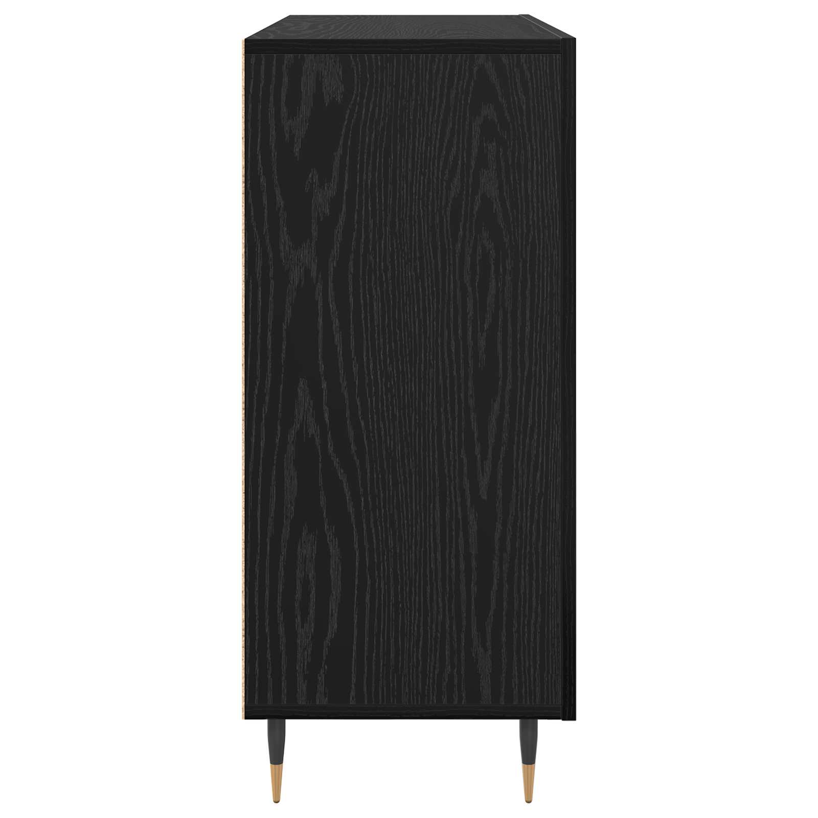 Kreveta Crni hrast 90 x 34 x 80 cm Konstruirano drvo