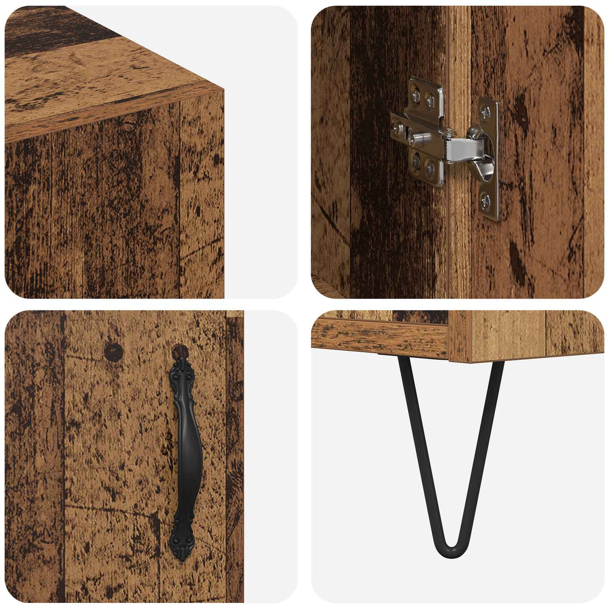 Kreveta Staro drvo 90 x 32,5 x 80 cm Konstruirano drvo