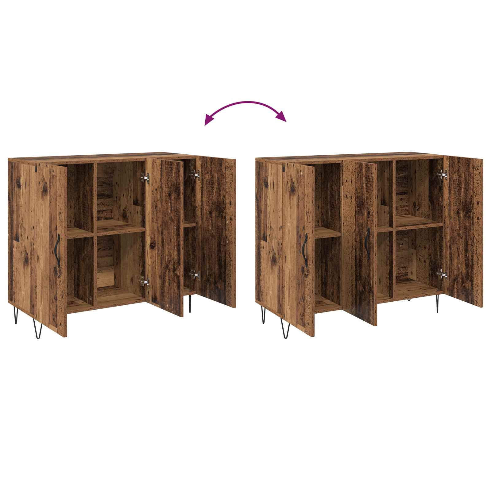 Kreveta Staro drvo 90 x 32,5 x 80 cm Konstruirano drvo