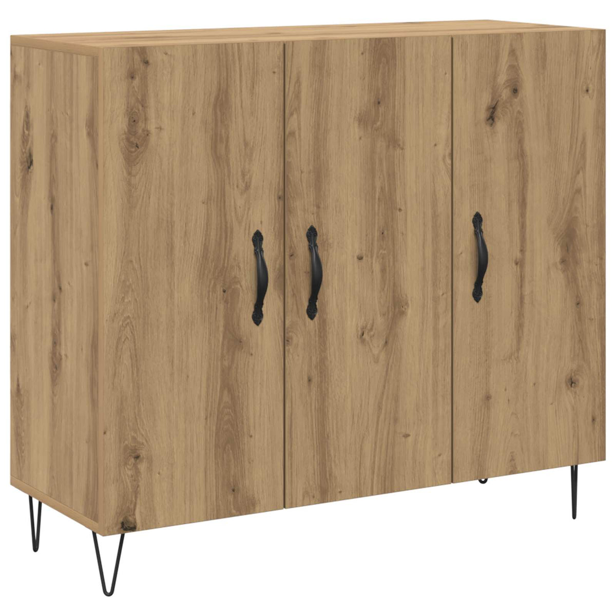 Komoda siva boja betona 90x34x80 cm od konstruiranog drva
