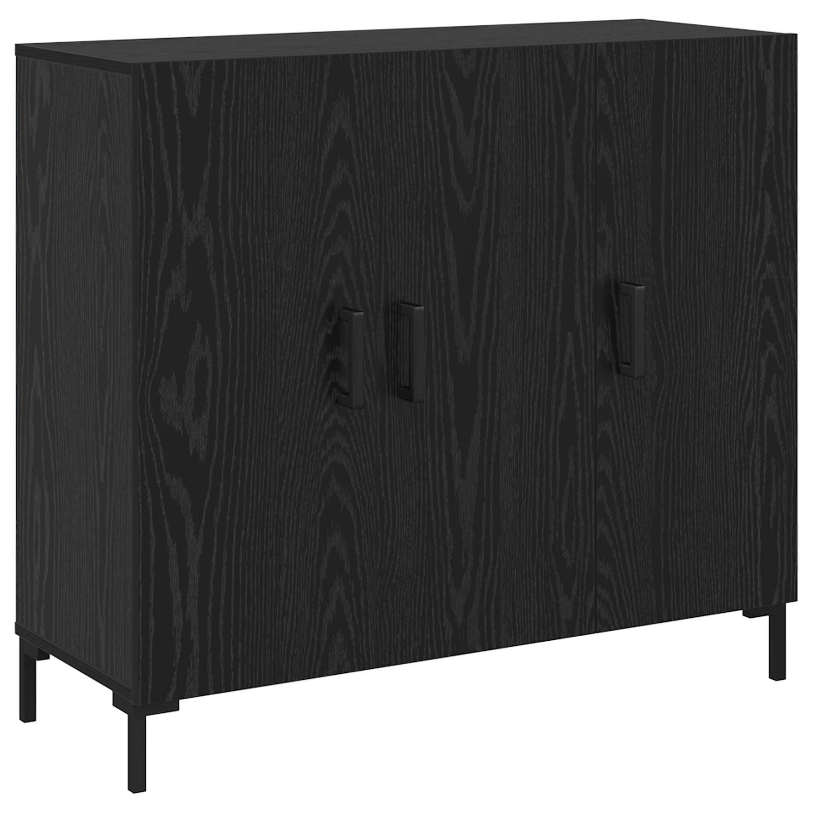 Kreveta Crni hrast 90 x 34 x 80 cm Konstruirano drvo