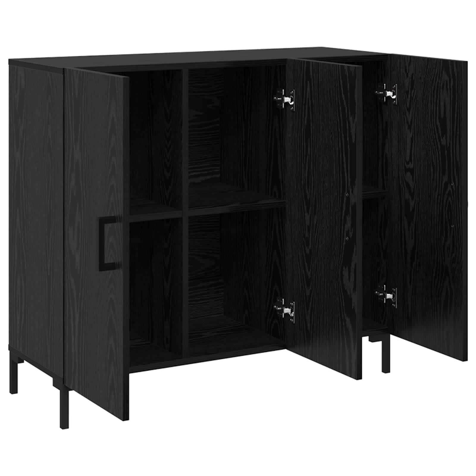 Kreveta Crni hrast 90 x 34 x 80 cm Konstruirano drvo