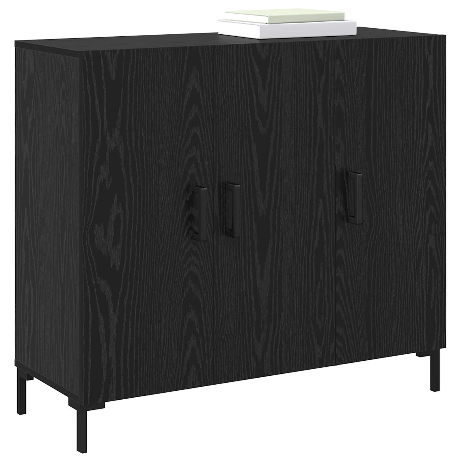 Kreveta Crni hrast 90 x 34 x 80 cm Konstruirano drvo