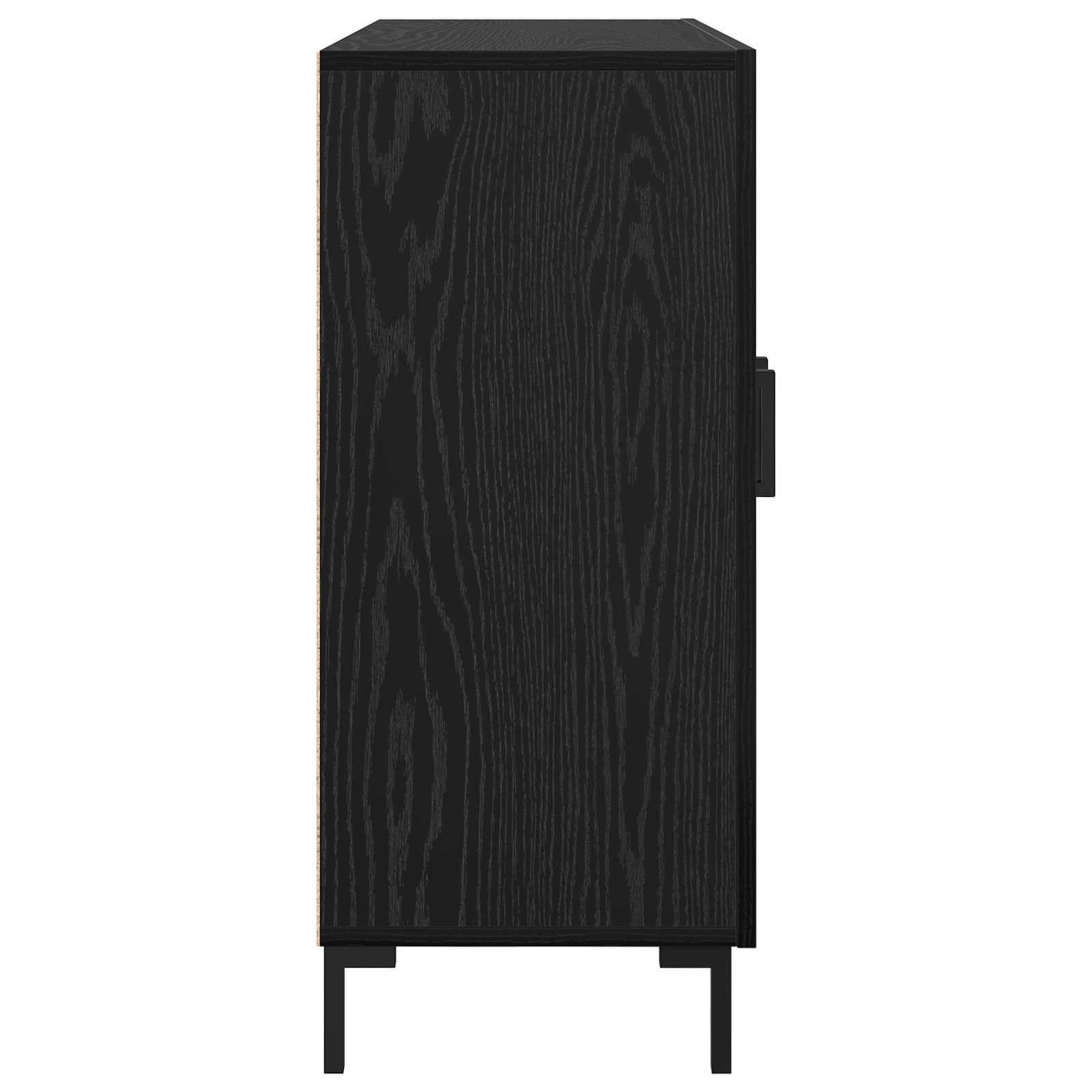 Kreveta Crni hrast 90 x 34 x 80 cm Konstruirano drvo