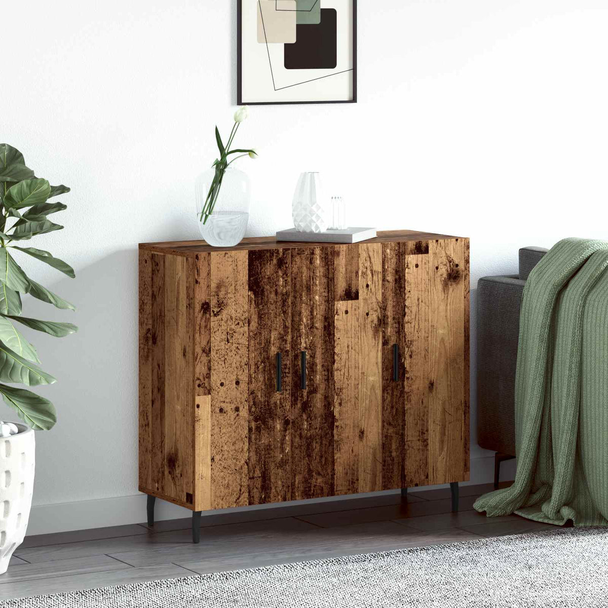 Kreveta Staro drvo 90 x 34 x 80 cm Konstruirano drvo