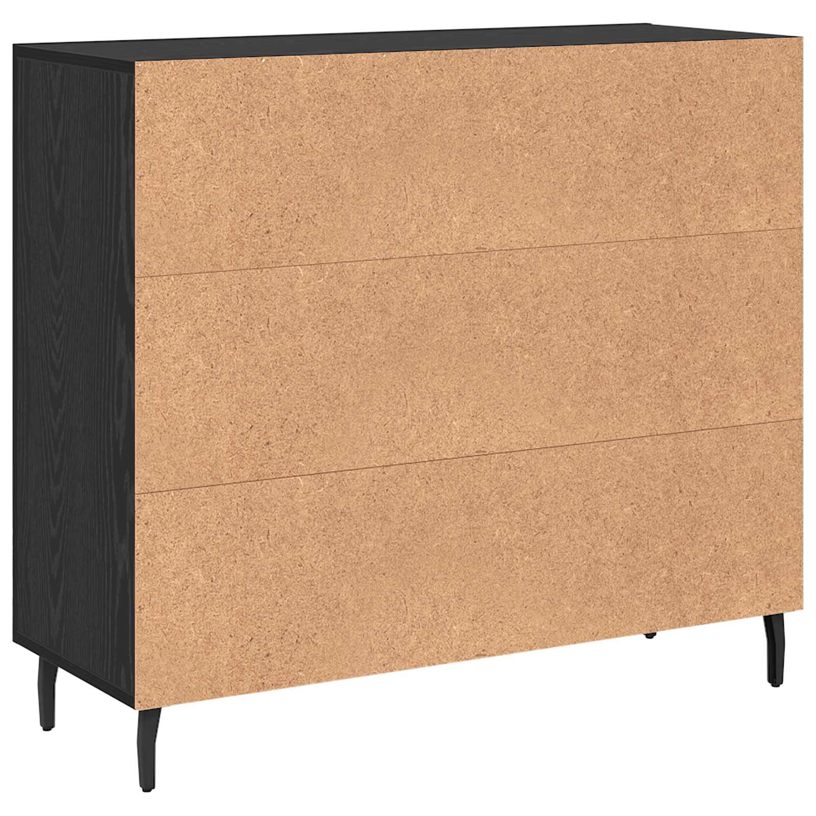 Kreveta Crni hrast 90 x 34 x 80 cm Konstruirano drvo