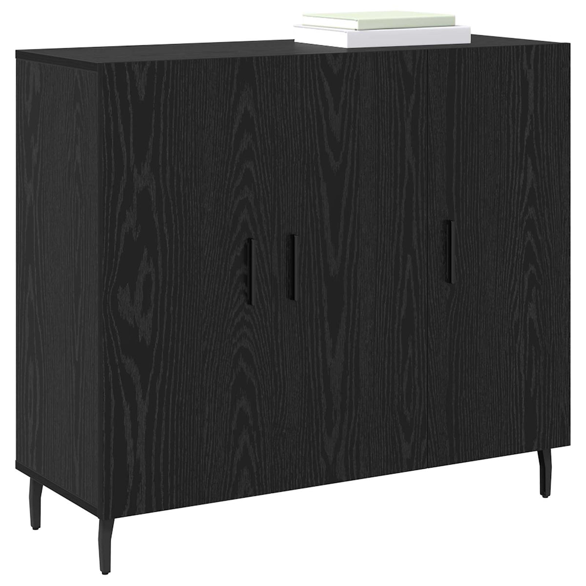 Kreveta Crni hrast 90 x 34 x 80 cm Konstruirano drvo
