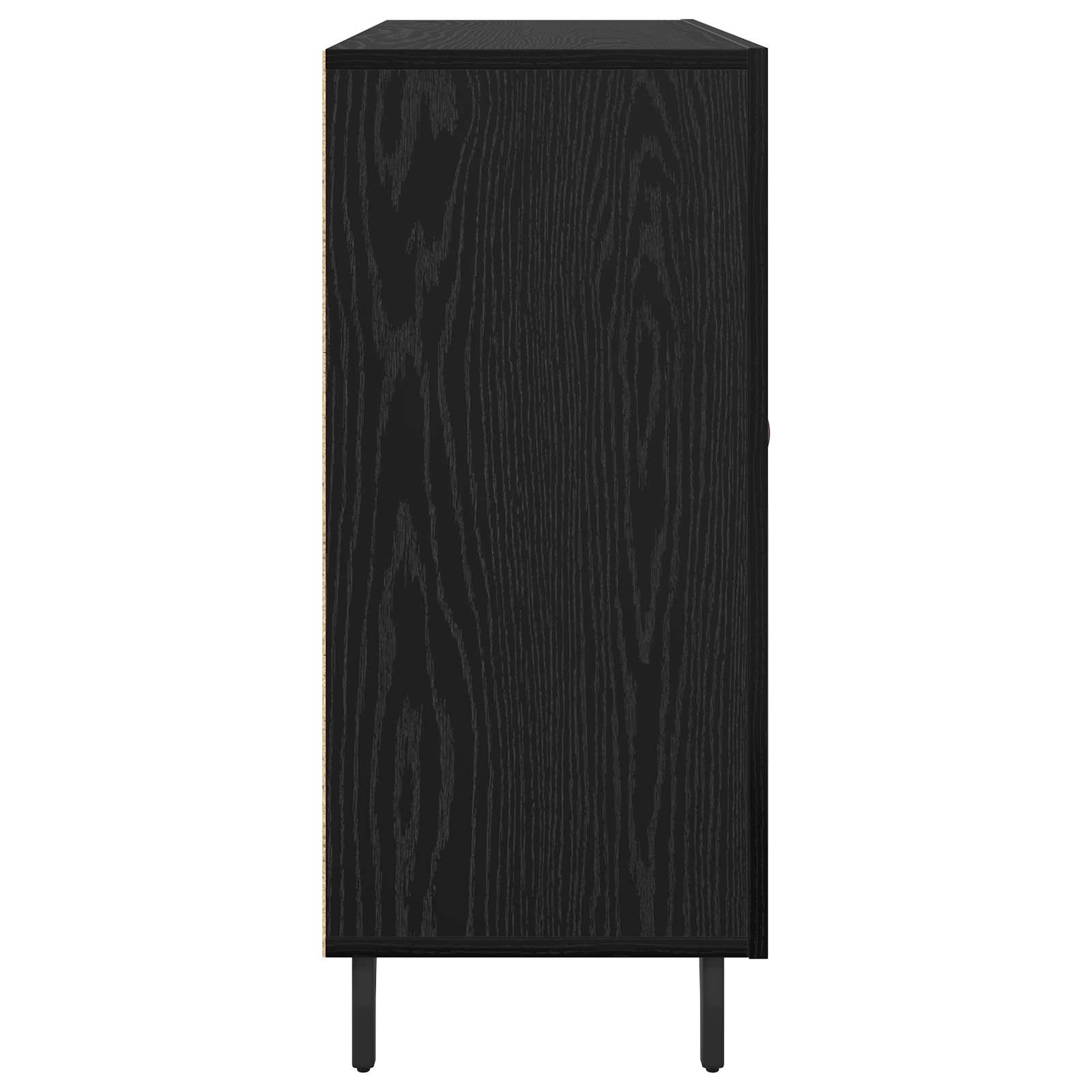 Kreveta Crni hrast 90 x 34 x 80 cm Konstruirano drvo