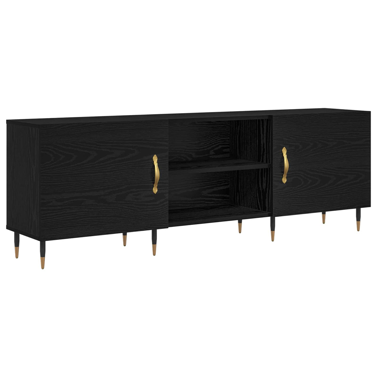 TV ormar Crni hrast 150 x 30 x 50 cm Konstruirano drvo