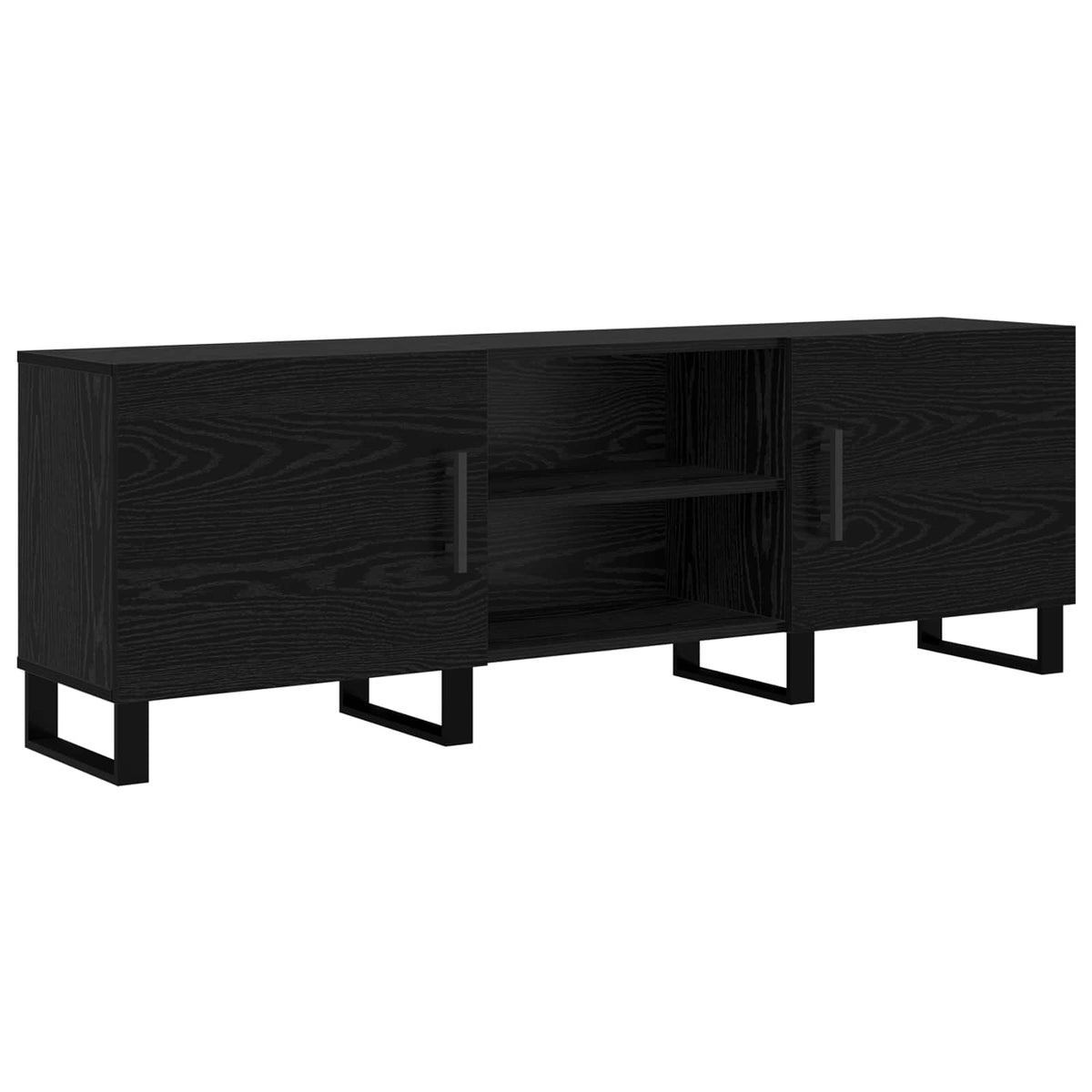 TV ormar 150 x 30 x 50 cm Crni hrast Konstruirano drvo