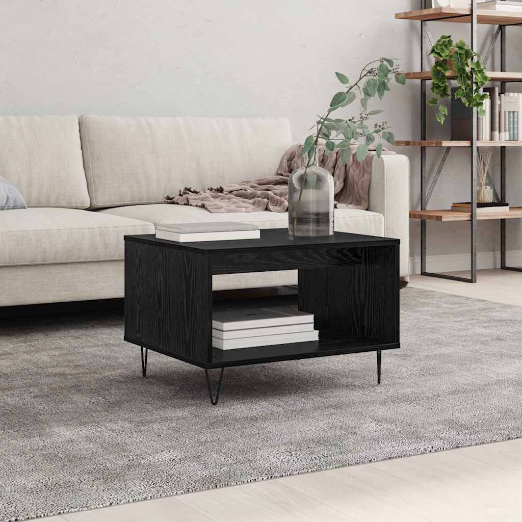 Kava Stol Crni hrast 60 x 50 x 40 cm Konstruirano drvo
